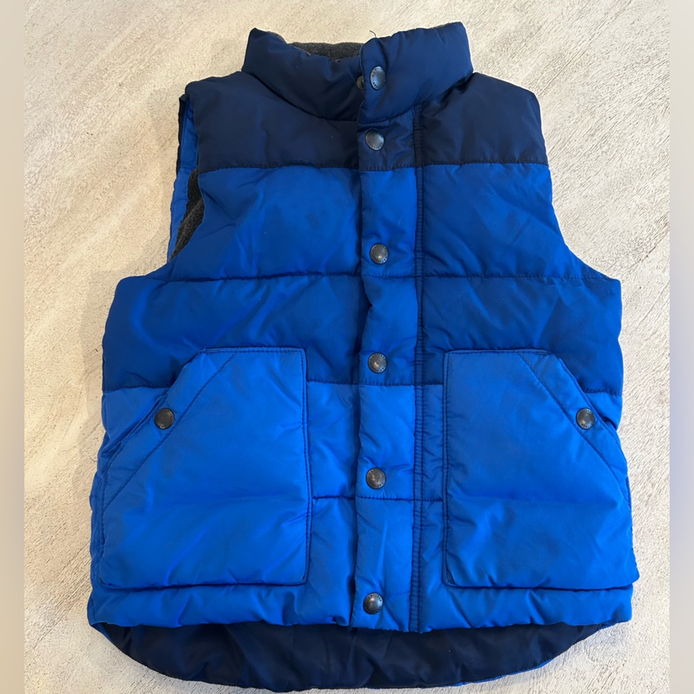 GAP Kids Two-Tone Blue Puffer Vest
